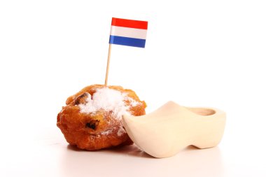 Oliebollen, dutch traditional new year pastry clipart