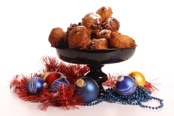 Dutch donuts called Oliebollen — Stock Photo, Image