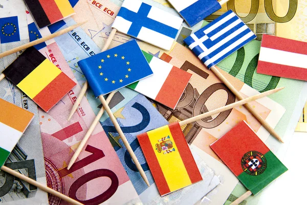 Euro sob pressão — Fotografia de Stock