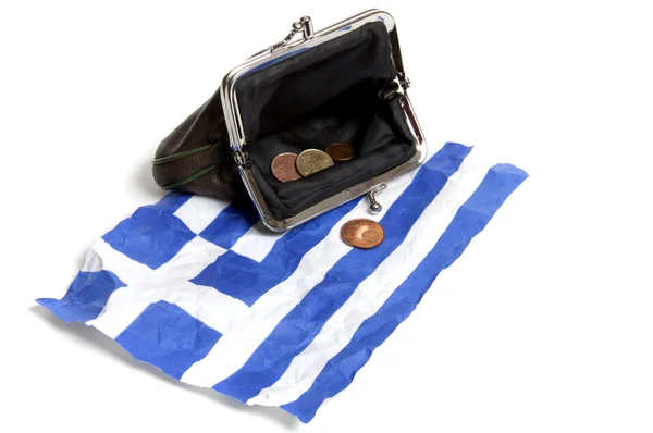 Греческий язык под давлением евро — стоковое фото