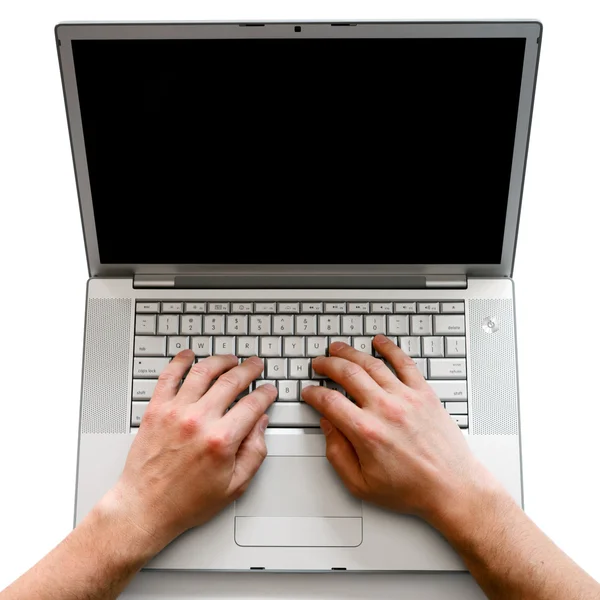 Usuário laptop — Fotografia de Stock