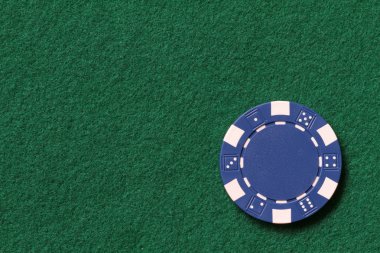 Blue poker chip clipart