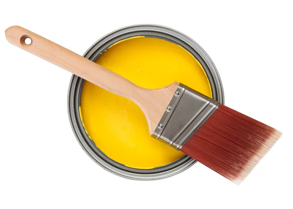 Pintura amarilla — Foto de Stock