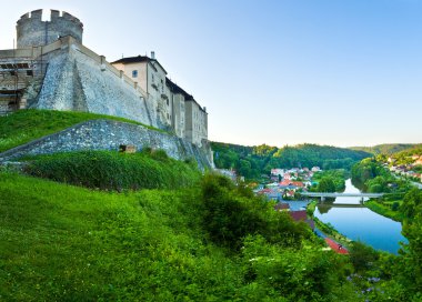 Evening Sternberk Castle in Czech Republic clipart