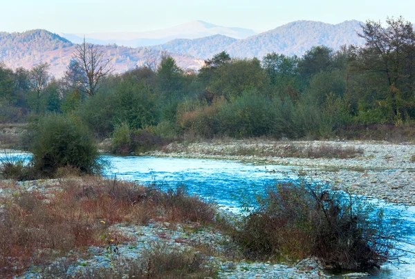 stock image River and autumn mountain