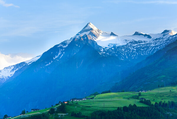 Alps mountains tranquil summer view