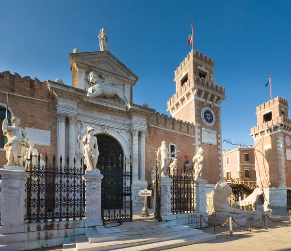 威尼斯阿森纳和海军博物馆入口 — 图库照片