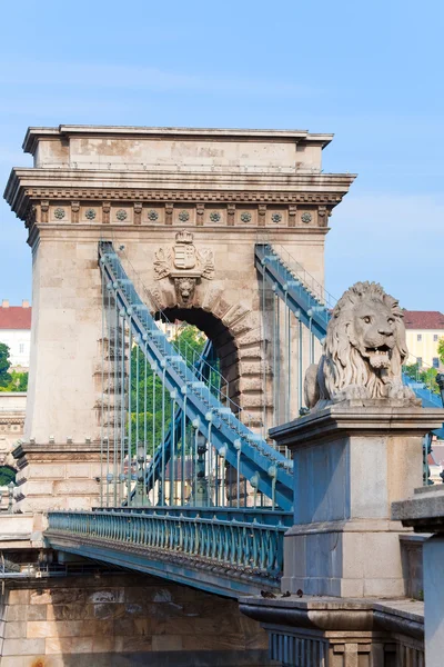 Budapest chain bridge widok — Zdjęcie stockowe