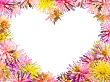 Flowers heart clipart