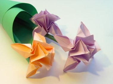 Origami çiçek