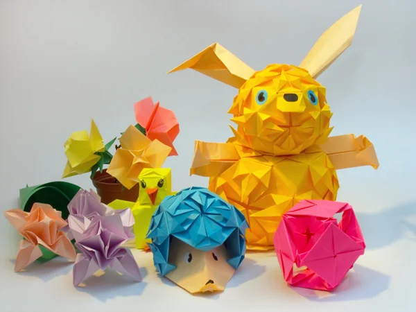 Composición en origami — Foto de Stock