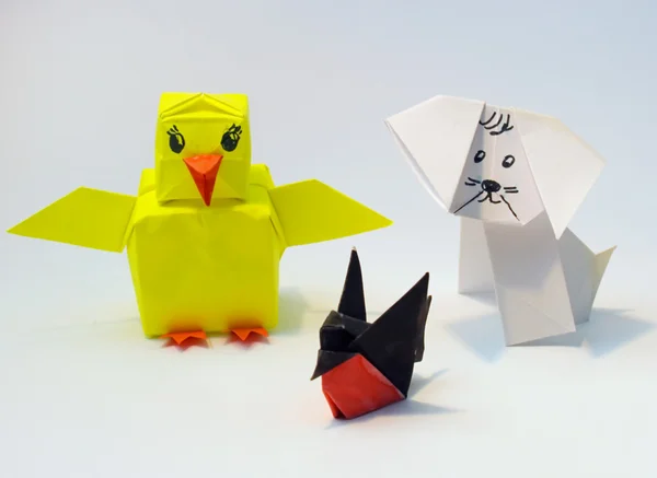 Skład origami — Zdjęcie stockowe