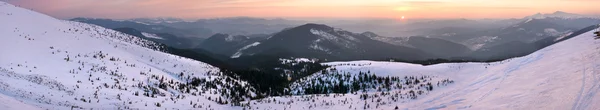 stock image Sunrise mountain panorama