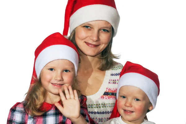 Рождественская семья — стоковое фото