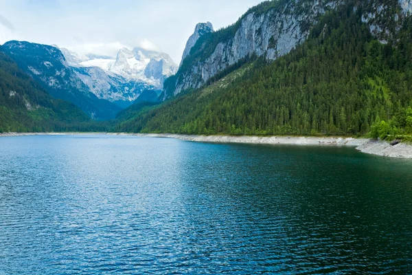 Été alpin vue lac — Photo