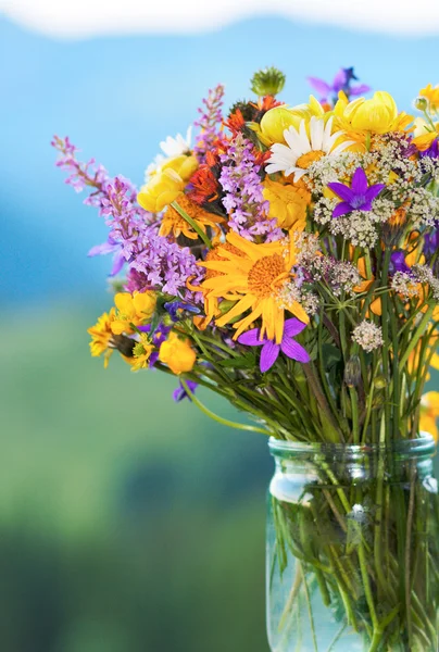 stock image Mountain flowers bouquet