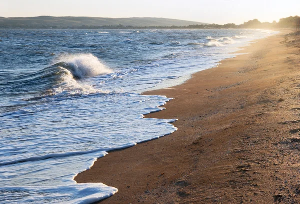 Пляж серпанок світанку — стокове фото