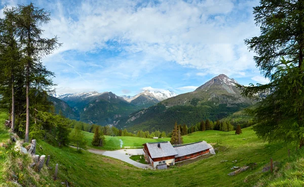 Panorama země letní Alpy (Rakousko). — Stock fotografie