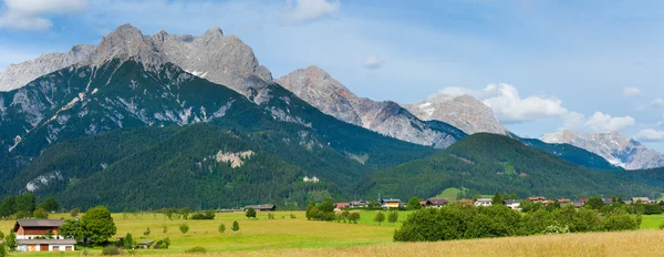 Alpen zomer panorama (Oostenrijk). — Stockfoto