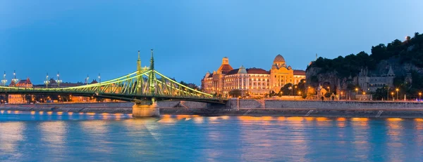 Budapest Nacht-Panorama — Stockfoto