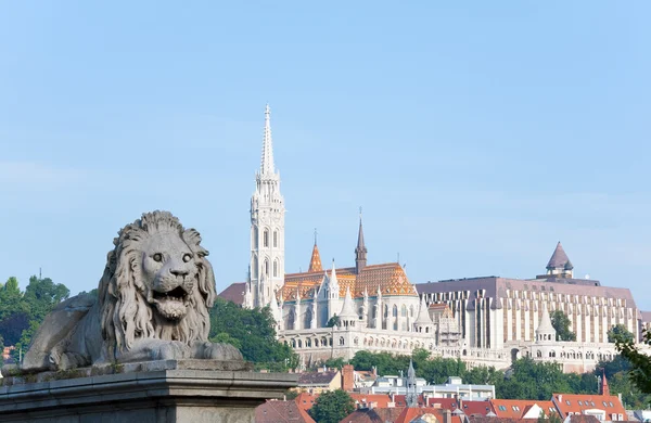 Утренний вид Будапешта — стоковое фото