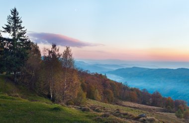 herfst avond berglandschap