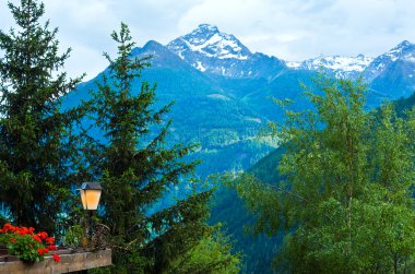 Alps summer view clipart