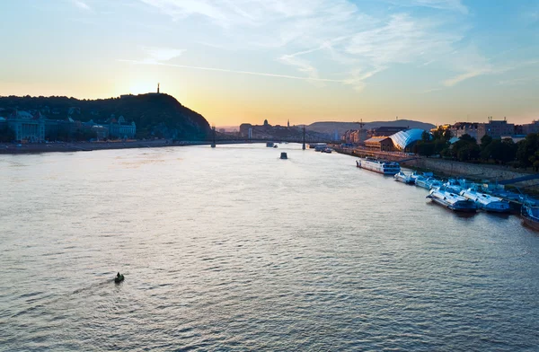 Budapest vista serale — Foto Stock