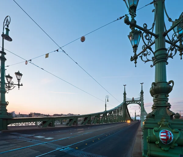 Widok wieczór Budapeszt — Zdjęcie stockowe