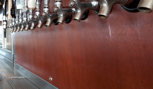Beer taps — Stock Photo, Image