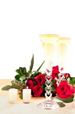 Roses and Champagne clipart