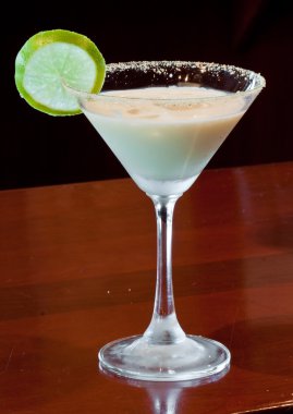 Key lime Martini clipart