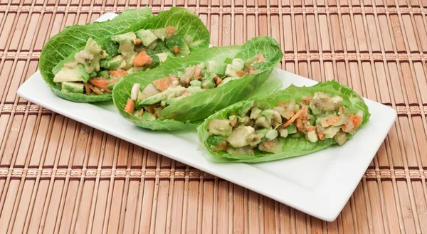 Organic Avocado Boats — Stock Photo, Image