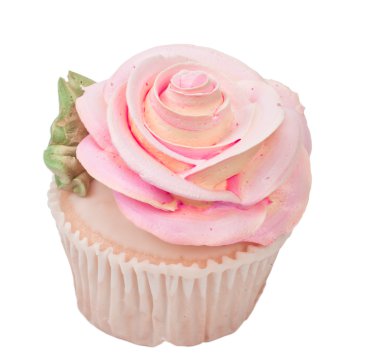 Rose shaped cupcake clipart