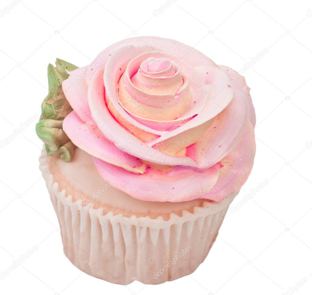 Rose shaped cupcake