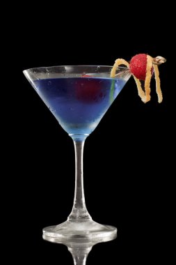 Blueberry limon martini