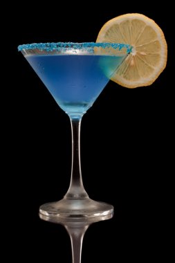 Blueberry limon martini