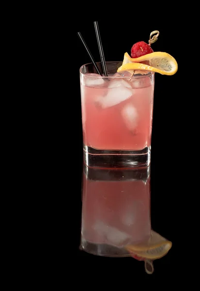 Pink raspberry lemonade — Stock Photo, Image
