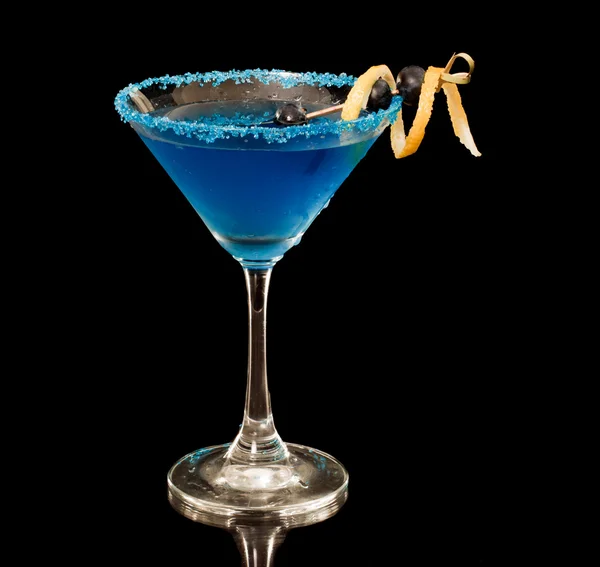 Blueberry lemon martini — Stock Photo, Image