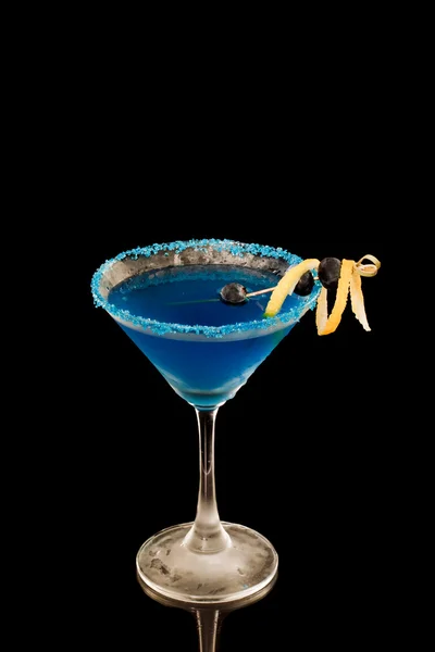 Blueberry lemon martini — Stock Photo, Image