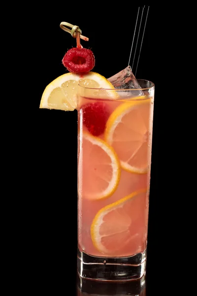 Limonada de framboesa rosa — Fotografia de Stock