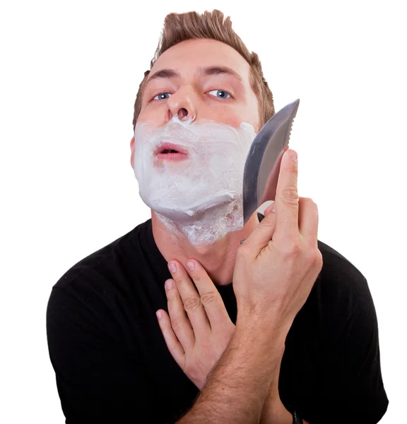 Dangerous Shave — Stock Photo, Image