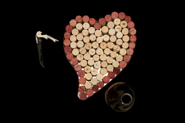 Cork kalp arka plan — Stok fotoğraf
