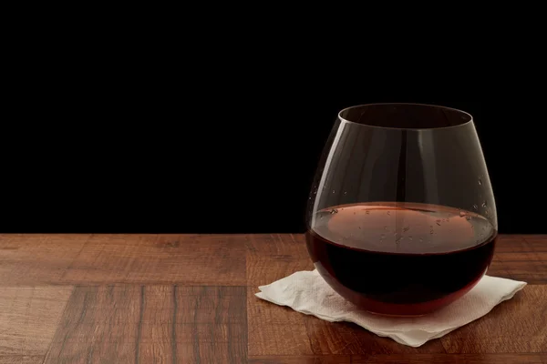 Červené víno sklo — Stock fotografie