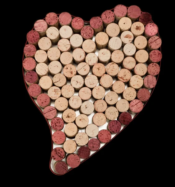 stock image Cork Heart Background