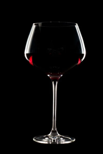 Lange stengel wijn glas — Stockfoto