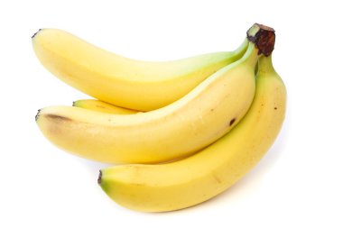 Bananas isolated on white clipart