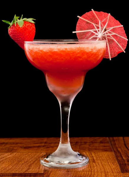 Färska jordgubbar cocktail — Stockfoto