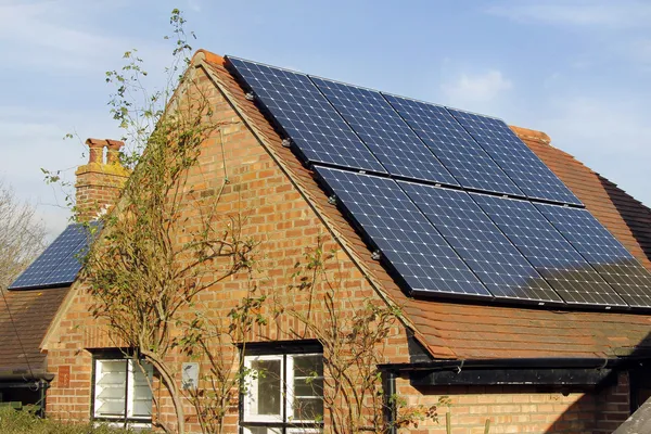 Domácí solární energie — Stock fotografie