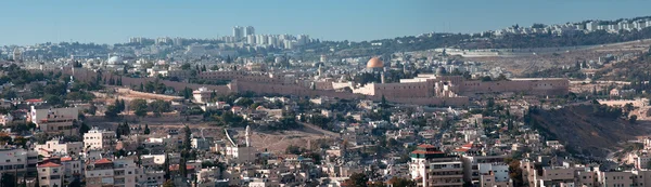 Bekijk op de oude stad van Jeruzalem. Israël — Stockfoto